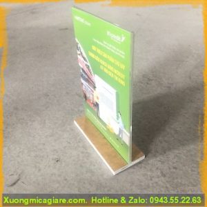 Bảng menu mica để bàn giá rẻ