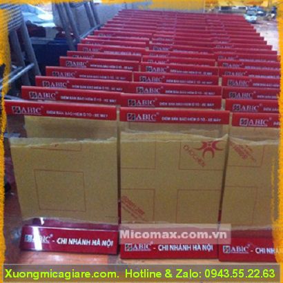 menu mica a4 để bàn agribank giá rẻ