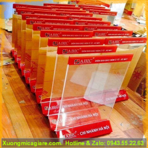 Standee mica a4 để bàn agribank giá rẻ