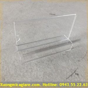 khung tên mica kẹp vách ngăn
