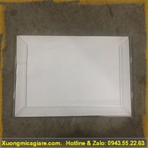 khay mica checklist a4 uốn 3 cạnh