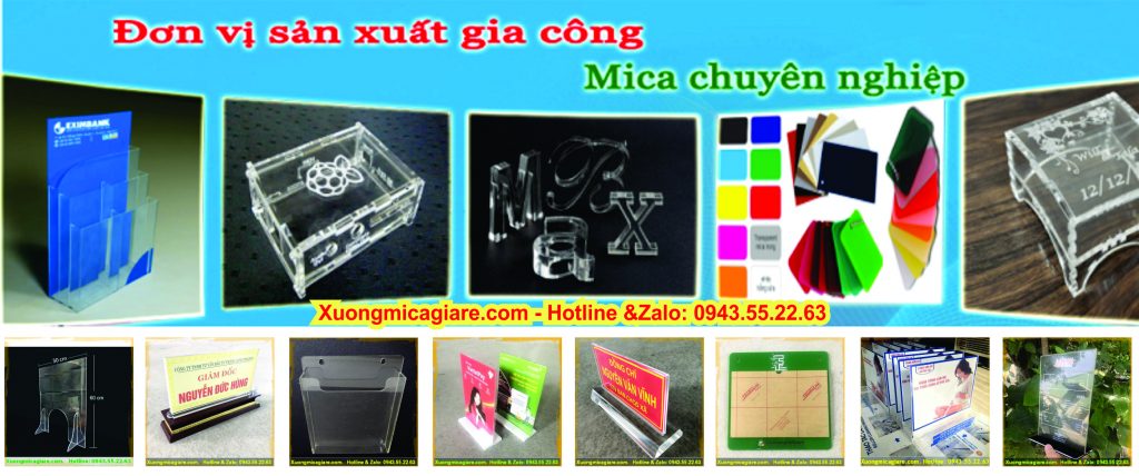 Xưởng gia công mica theo yêu cầu