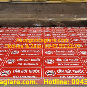 Máy cắt biển cấm hút thuốc