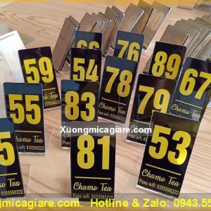 Biển mica số bàn giá rẻ