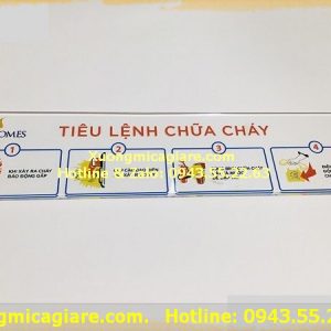 biển tiêu lệnh chữa cháy