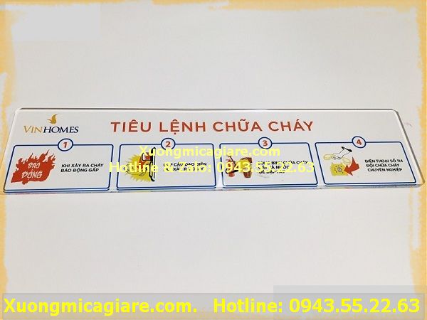 biển tiêu lệnh chữa cháy
