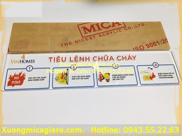 in biển tiêu lệnh chữa cháy