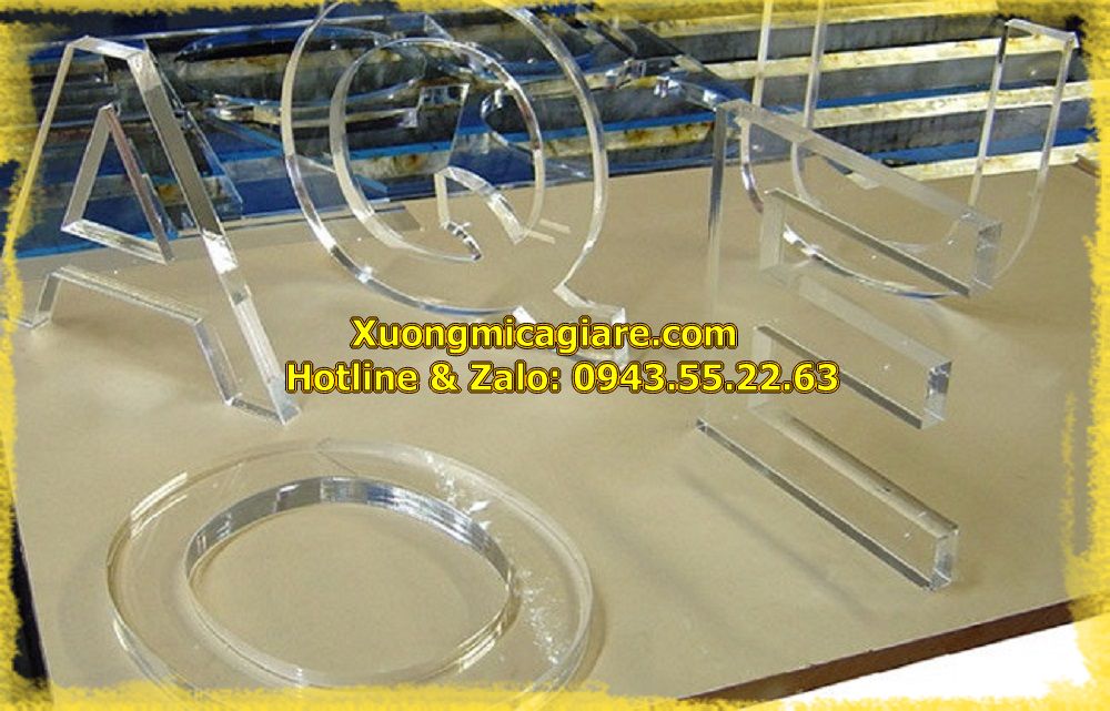 Cắt chữ mica giá rẻ theo yêu cầu