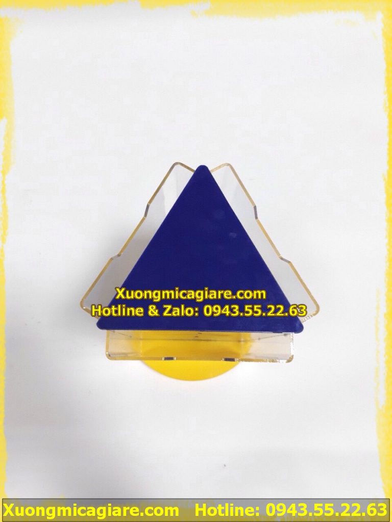 menu mica tam giác 3 mặt
