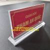 Biển chức danh mica chữ T ngược kích thước 12x24cm