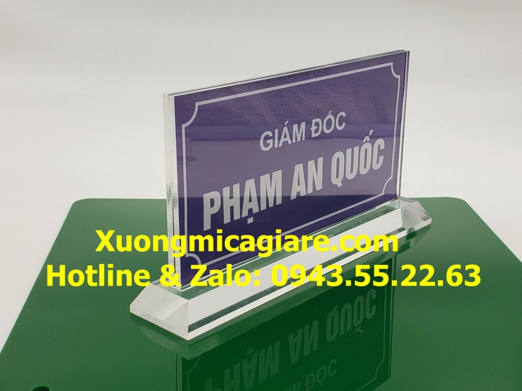 biên chức danh 10x20cm chữ T để bàn