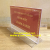 Bảng menu mica a4 ngang giá rẻ