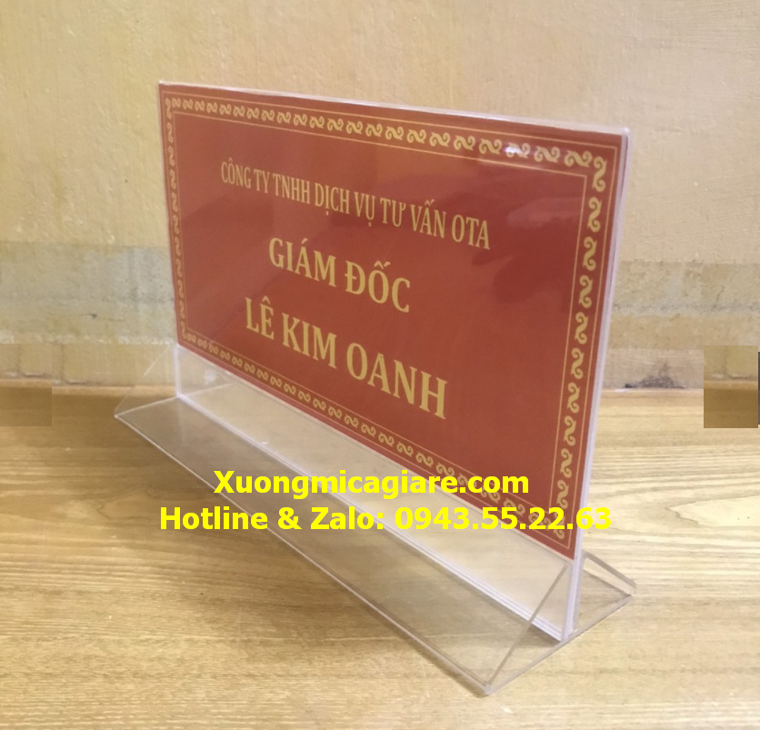 Bảng menu mica a4 ngang giá rẻ