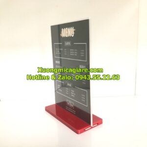 Standee mica a5 để bàn giá rẻ