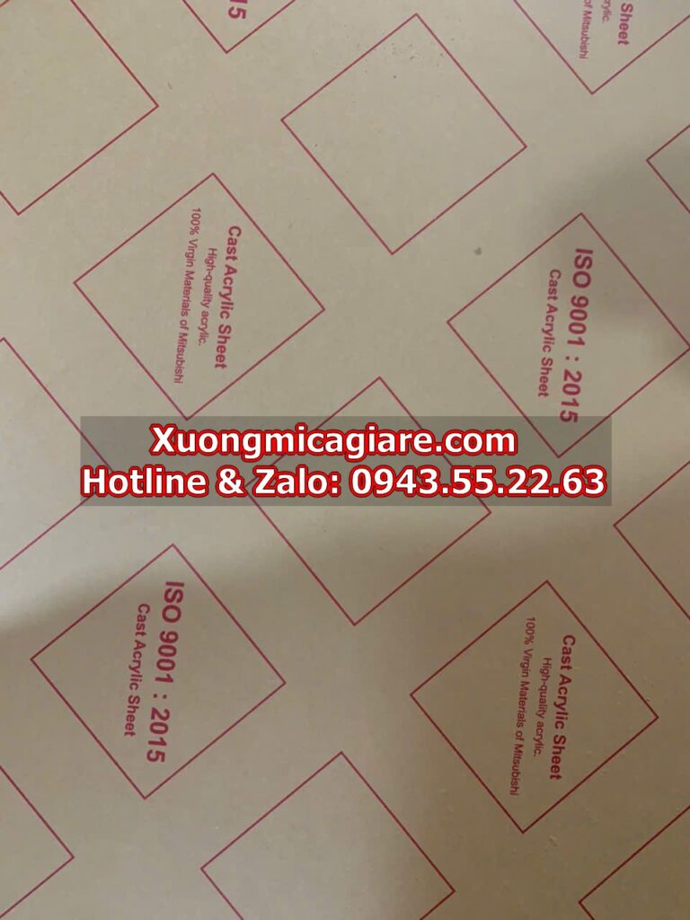 Hình ảnh tấm mica đúc tại công ty tnhh mica hà nội